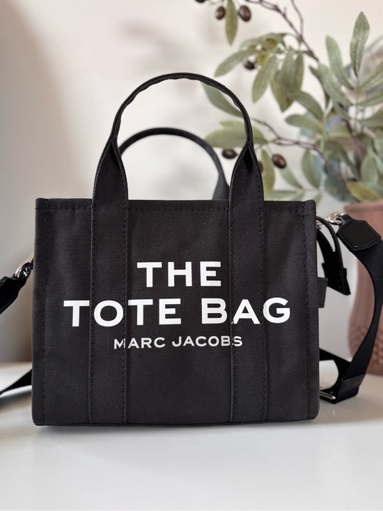 Marc Jacobs Handbags - Marc Jacobs The Small Tote Bag Black Canvas Crossbody